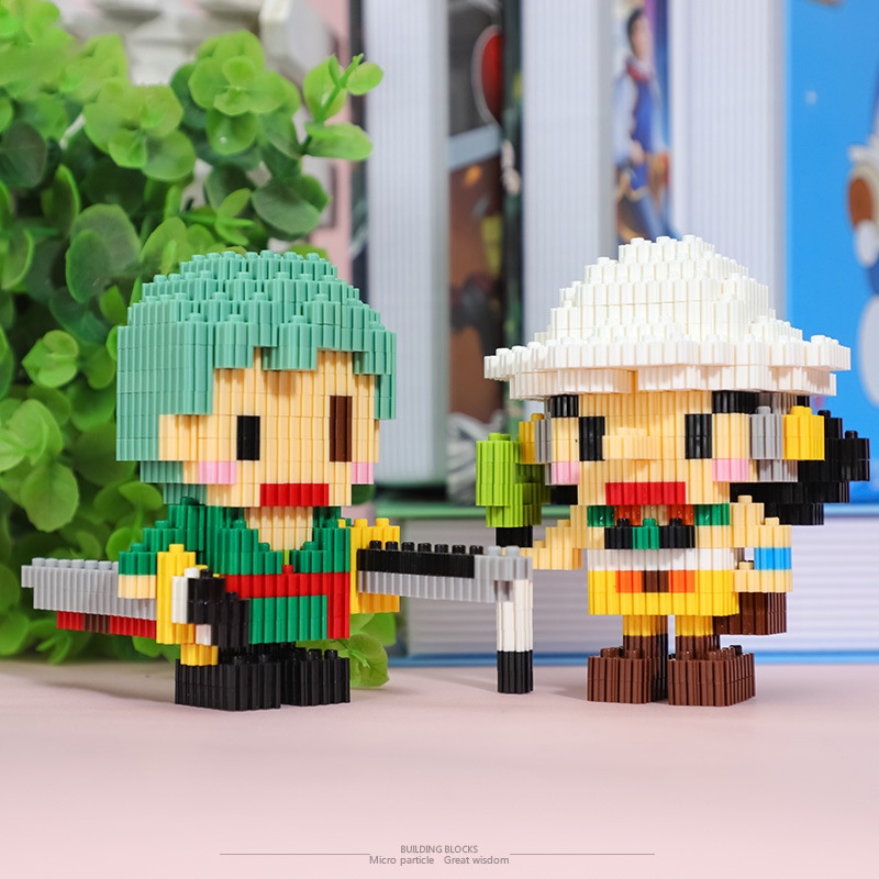 Đồ chơi lắp ráp mô hình BP MART nhân vật Luffy Kakashi trong anime One Piece 3D mini xinh xắn