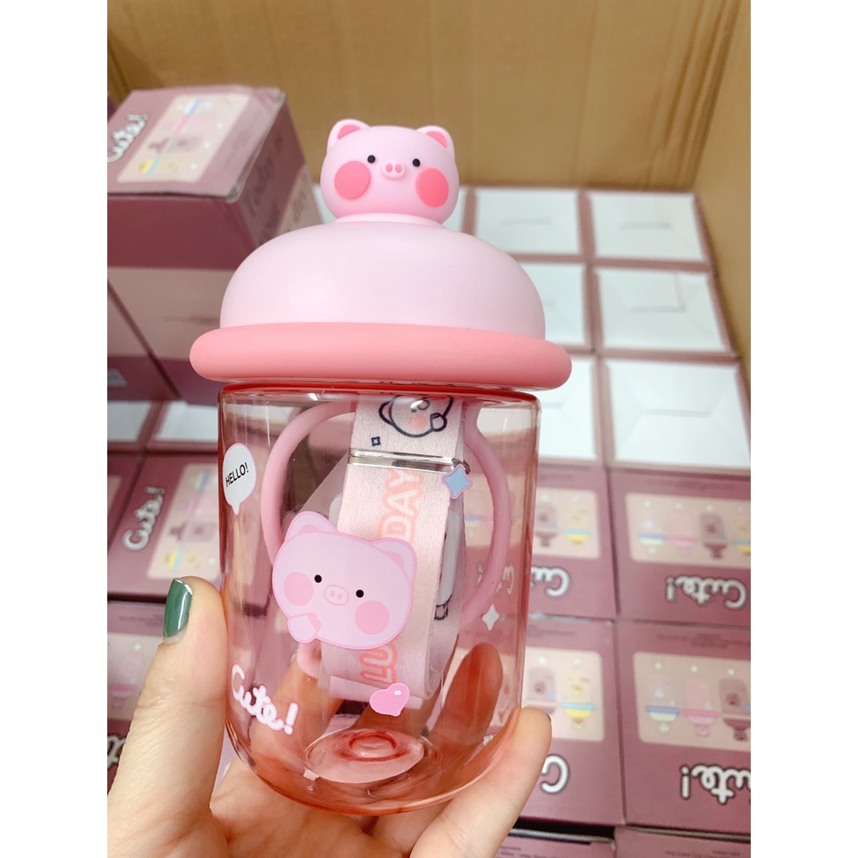 Bình Nước Tập Uống Cho Bé Cute, Bình Nước An Toàn, Dễ Sử Dụng Babibu - BNTU