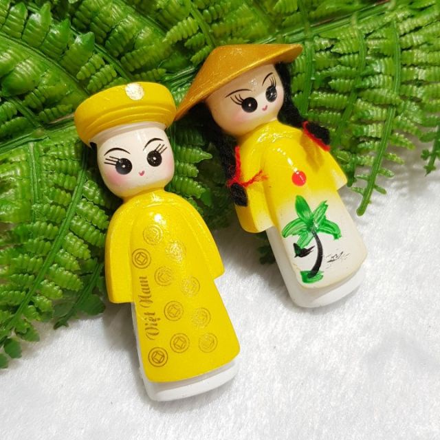 5 Cặp búp bê cô dâu chú rể - Nam châm trang trí - Size Lớn - 6 cm