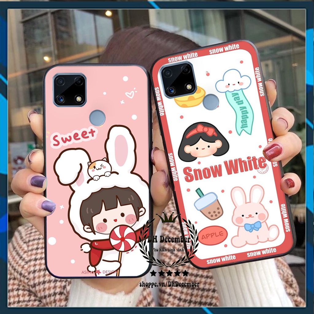 Ốp lưng Realme C25 in hình 3D lucky, gấu Brick xinh xắn - KHÔNG NÊN BỎ LỠ