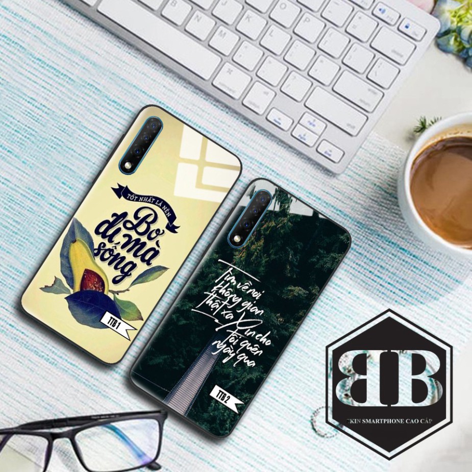 Ốp lưng kính cường lực Vsmart Live hình in theo yêu cầu