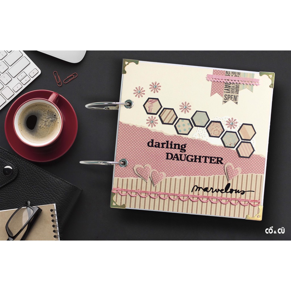 Scrapbook Album ảnh handmade cho Bé Gái
