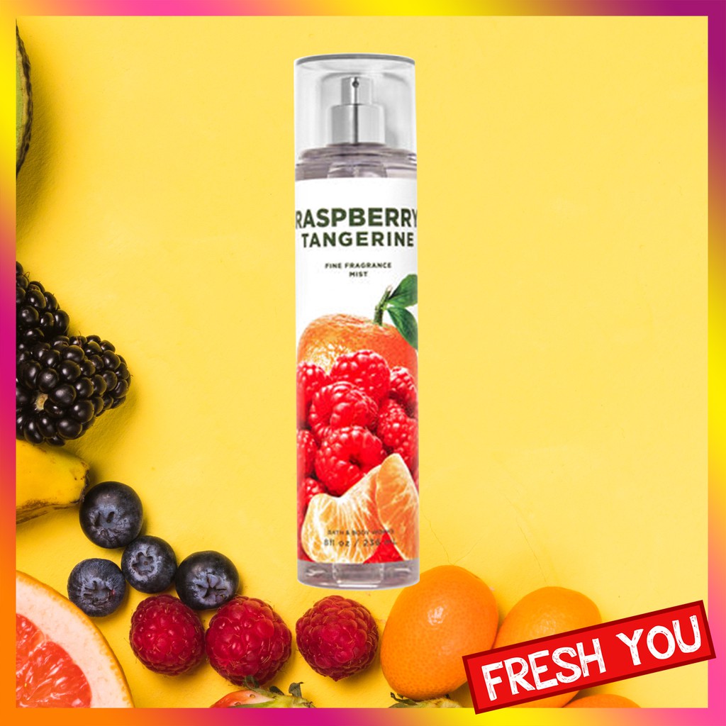 Xịt thơm toàn thân Bath&Body Works Raspberry Tangerine
