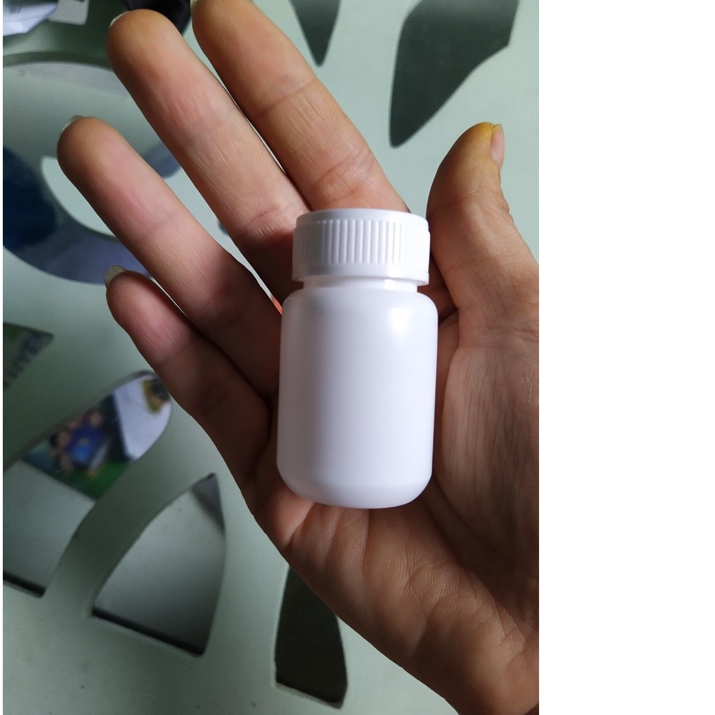 Lọ nhựa dược trắng HDPE 25ML, vỏ lọ đựng dược phẩm đựng viên mẫu 25ML