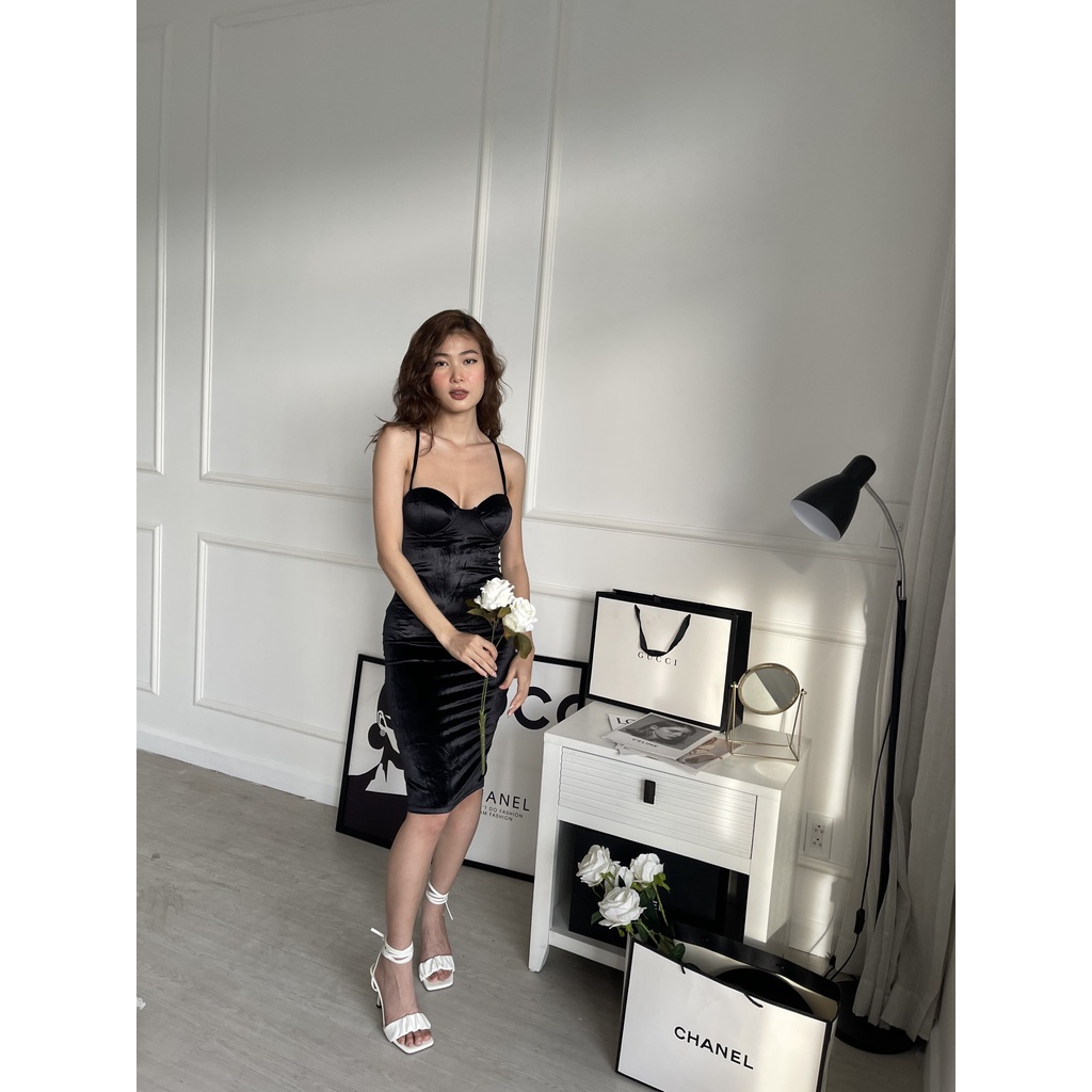 ĐẦM BODY 2 DÂY CÚP NGỰC NHUNG, LÊN FOM CỰC CHUẨN ,ĐẦM BODAY SEXY TÔN DÁNG [HÀNG ĐẢM BẢO GIỐNG HÌNH) | BigBuy360 - bigbuy360.vn