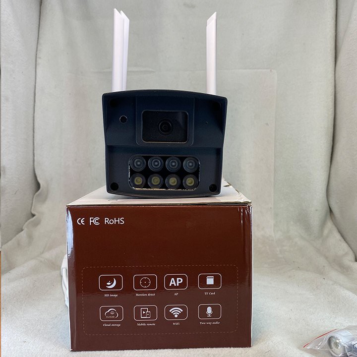 Camera wifi ngoài trời yoosee full HD 1080p IP416S 4 râu soi ban đêm có màu mới