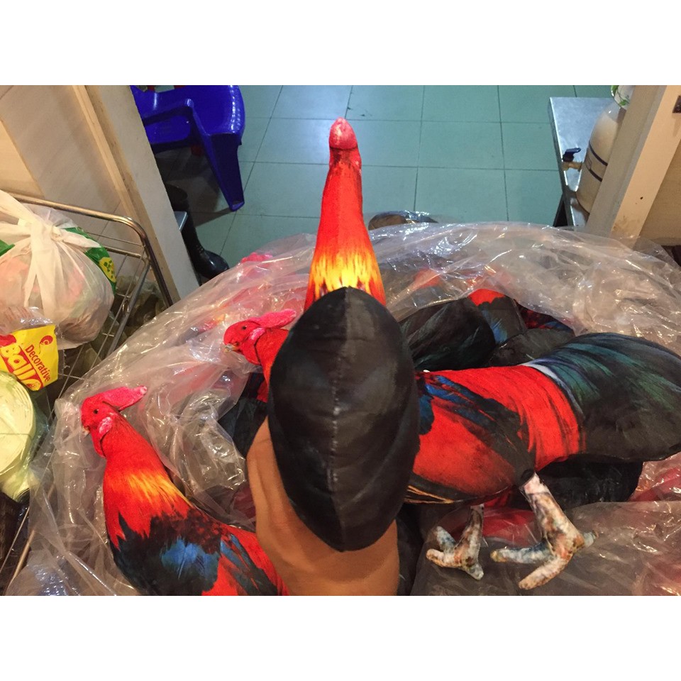 Gà tre giả bằng vải có dây cột dùng để tập luyện