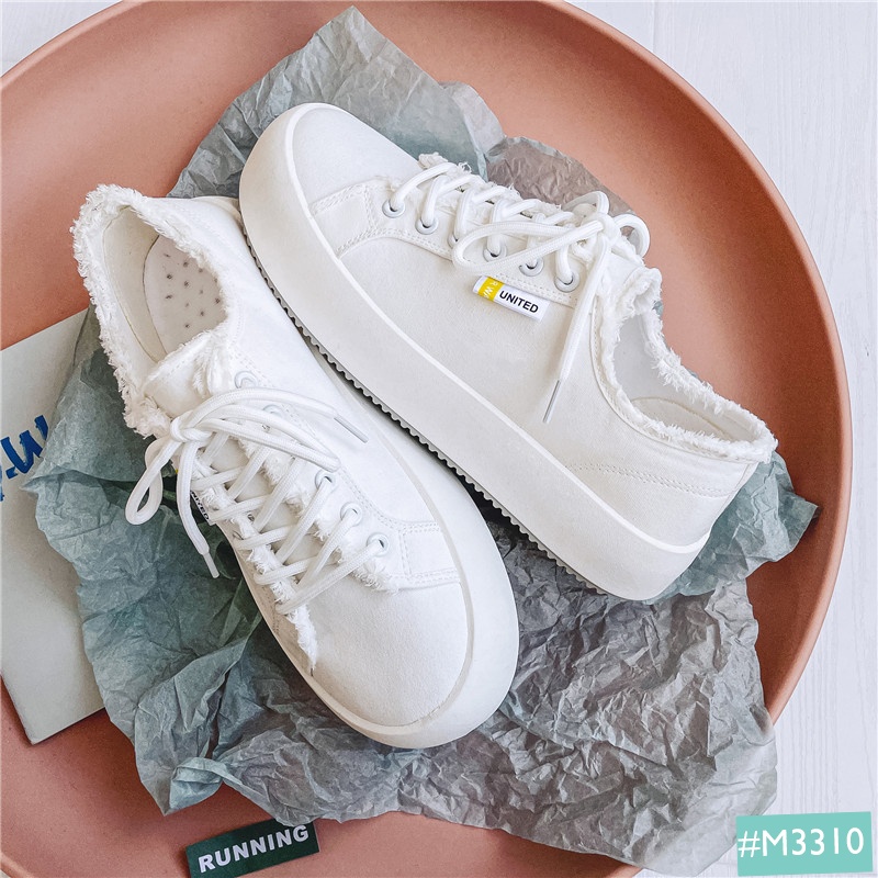 Giày Thể Thao Sneaker Bánh Mỳ Độn Đế Tăng Chiều Cao Nam MINSU M3310 Hàn Quốc Đế Độn Cực Ngầu Khi Mix Đi Chơi, Học