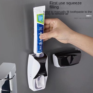 Automatic Toothpaste Dispenser Set of 5 Slots Toothbrush Holder