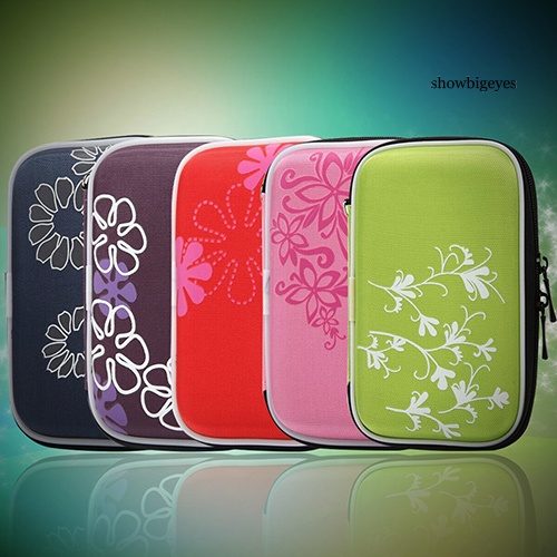 Túi Đựng Chống Sốc In Họa Tiết Hoa Cho Tai Nghe 2.5 '' | BigBuy360 - bigbuy360.vn
