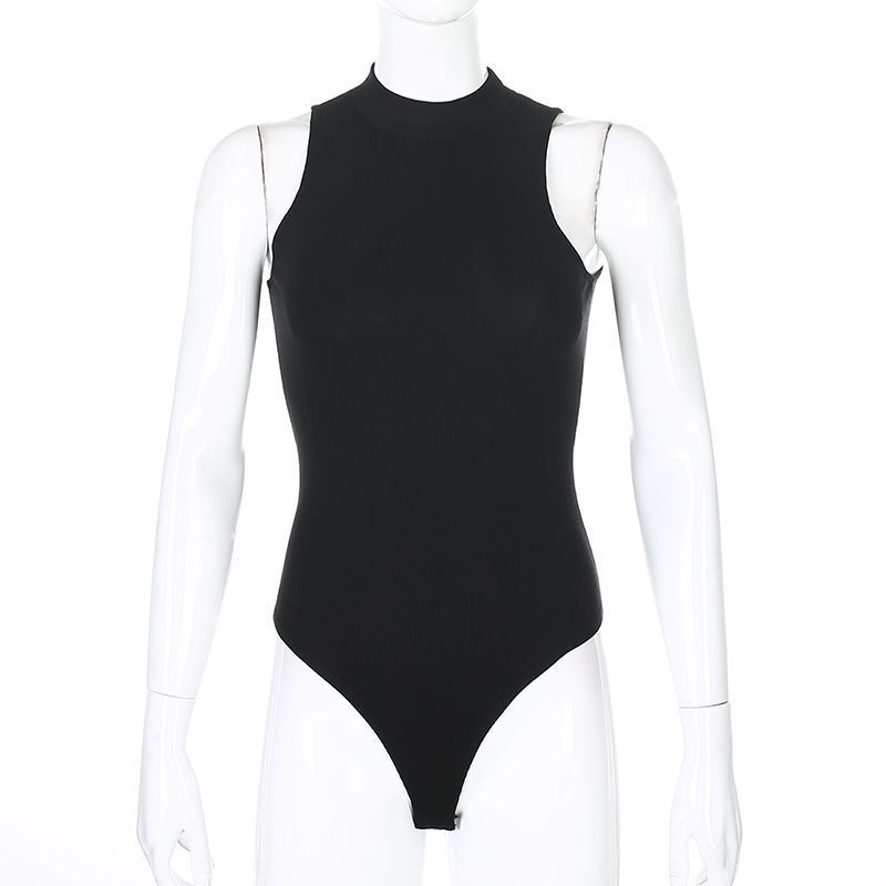 Bodysuit Sát Nách Cổ Cao 3p, Áo Liền Thân - Tharo Clothing - [AO48