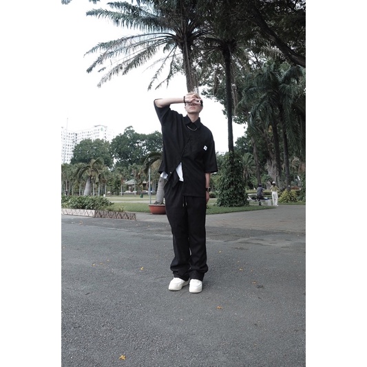 SƠMI tay ngắn sọc tăm nhỏ - SAIGONZUP