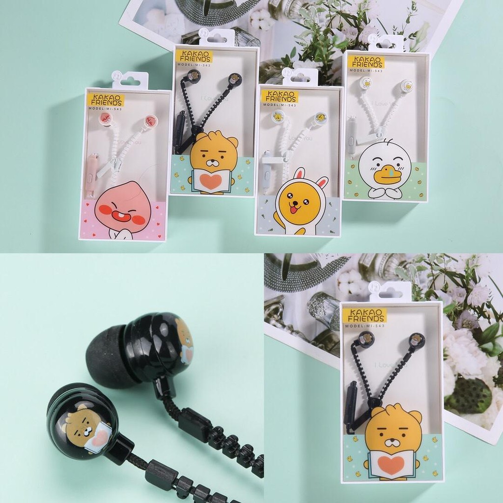 tai nghe đôi bé đào TNDI27 MI-543 earphone dễ thương