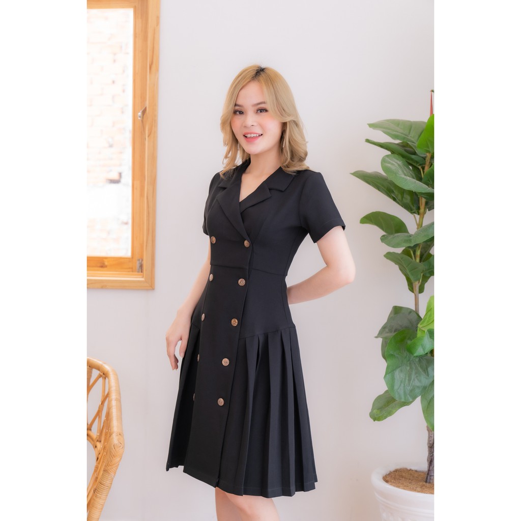 Đầm vest nút 2088 Váy Lucy thiết kế công sở tinh tế giá rẻ
