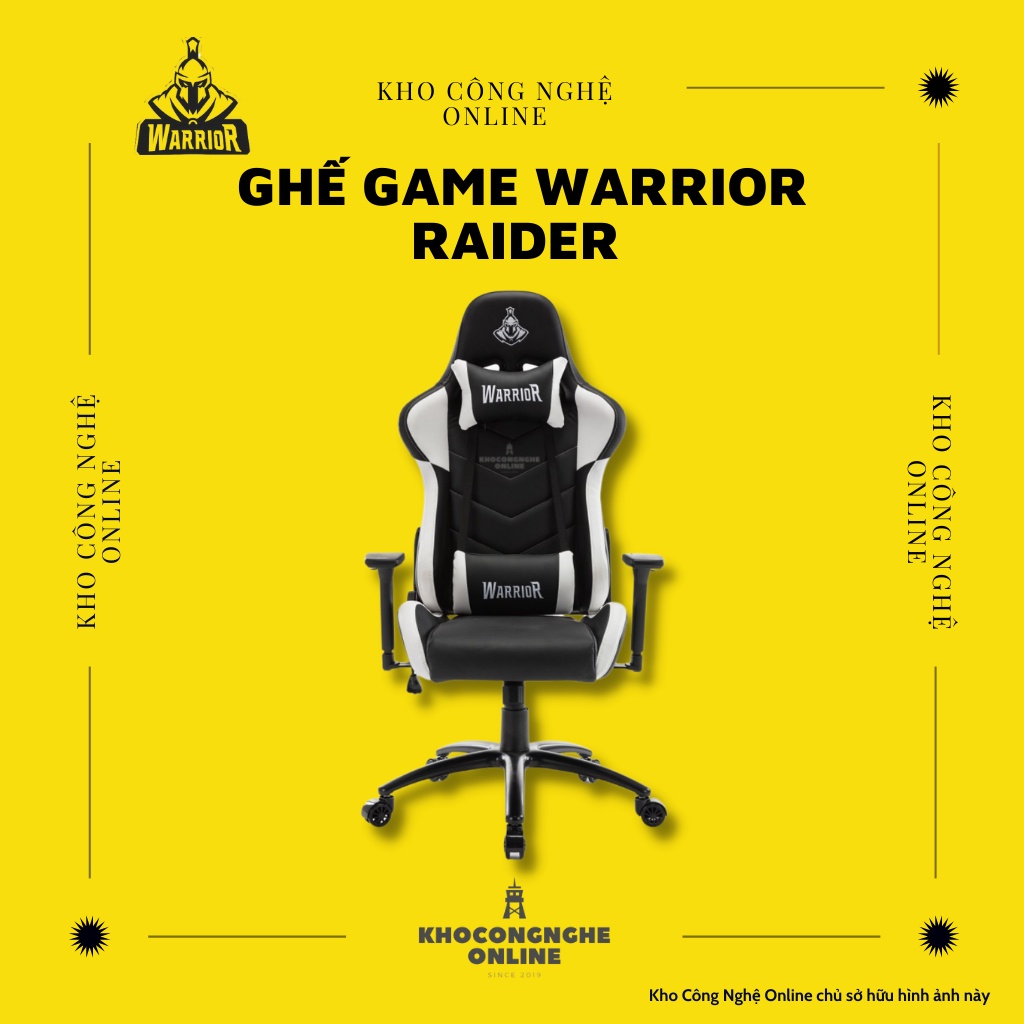 Ghế game Warrior Raider Series WGC206 – Black/White