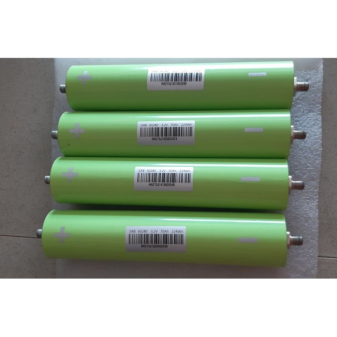 Combo 4 viên PIN lithium S168 60280 Lifepo4 3.2V 55Ah/70Ah 10C 2000 lần sạc xả