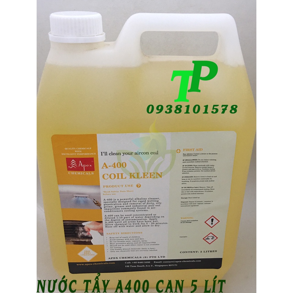 Nước tẩy dàn lạnh A400 Coil Kleen - Chất tẩy rửa A400