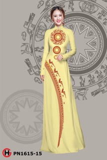 Vải áo dài trống đồng 1615
