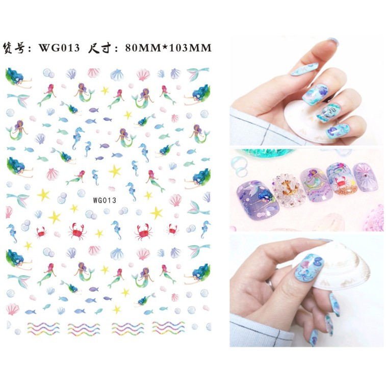 Sticker dán móng tay nail mẫu mới 2020