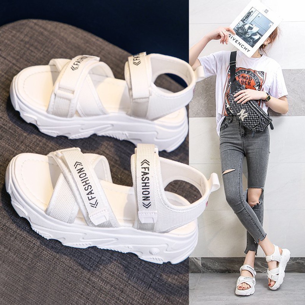 (S115) Sandal nữ đế bánh mì 5 phân quai chéo FASHION (mã M3)