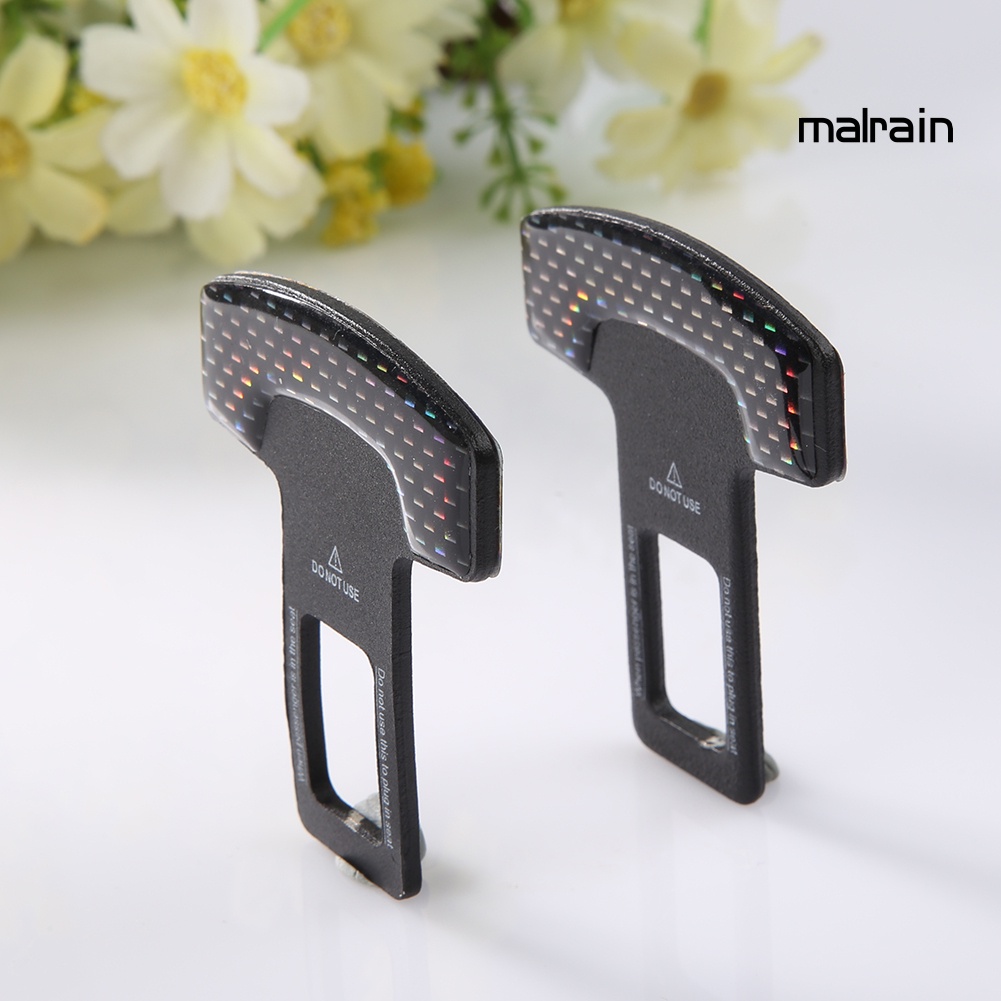 Set 2 chốt khóa dây đai an toàn bằng sợi carbon cho xe hơi