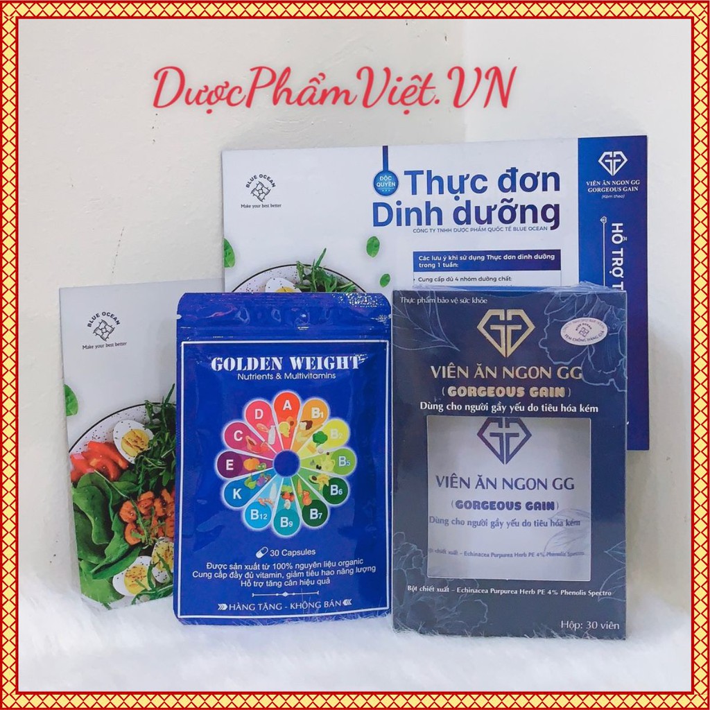 Viên Ăn Ngon GG Hỗ Trợ Tăng Cân Hiệu Quả Chính Hãng 30 Viên Date Mới
