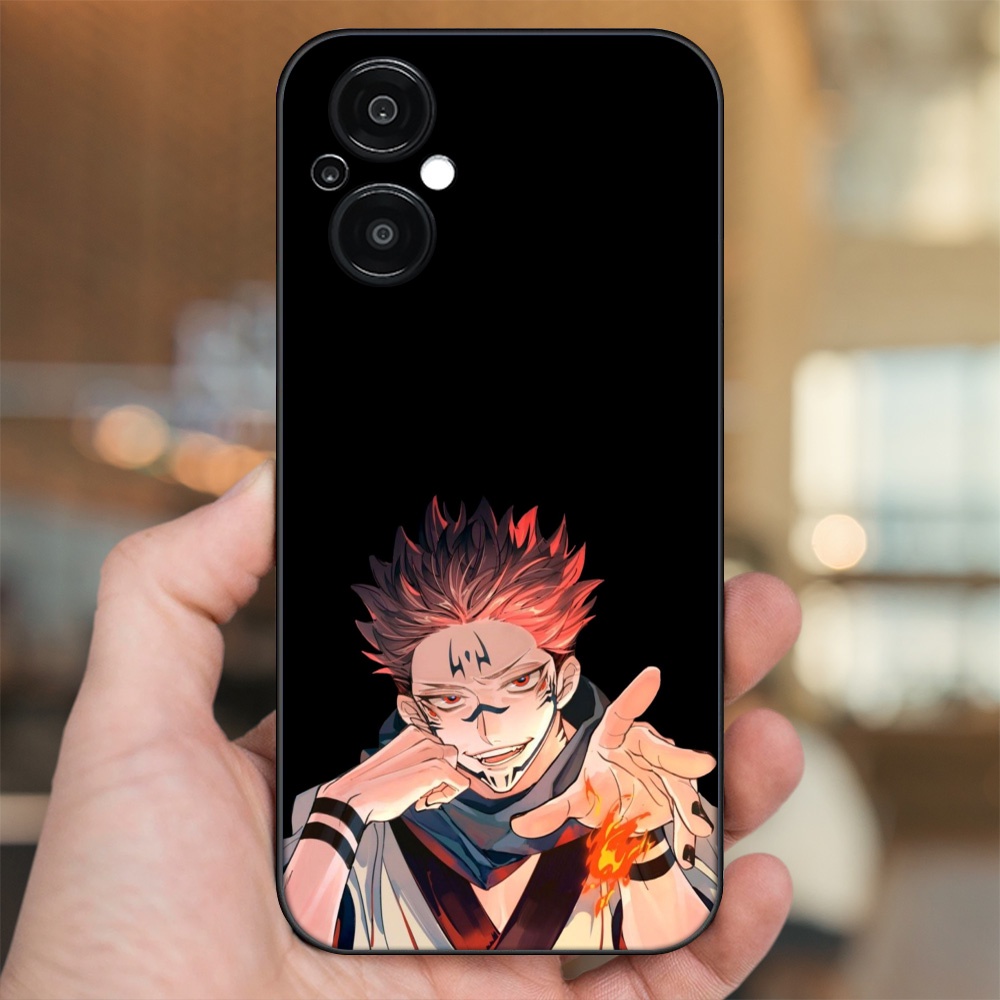 Ốp lưng Oppo Reno 8Z 5G viền đen in hình Yuji Jujutsu Kaisen