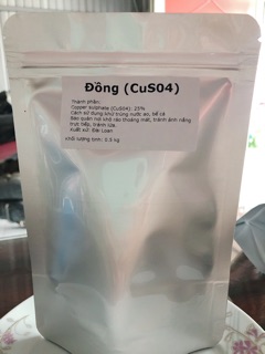 Đồng CuSO4 - gói 500g - diệt tảo ao, bể cá
