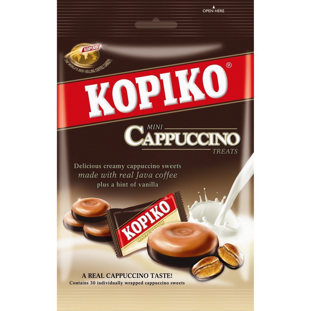 Kẹo KOPIKO Cappuchino (kẹo cà phê sữa) gói 150g