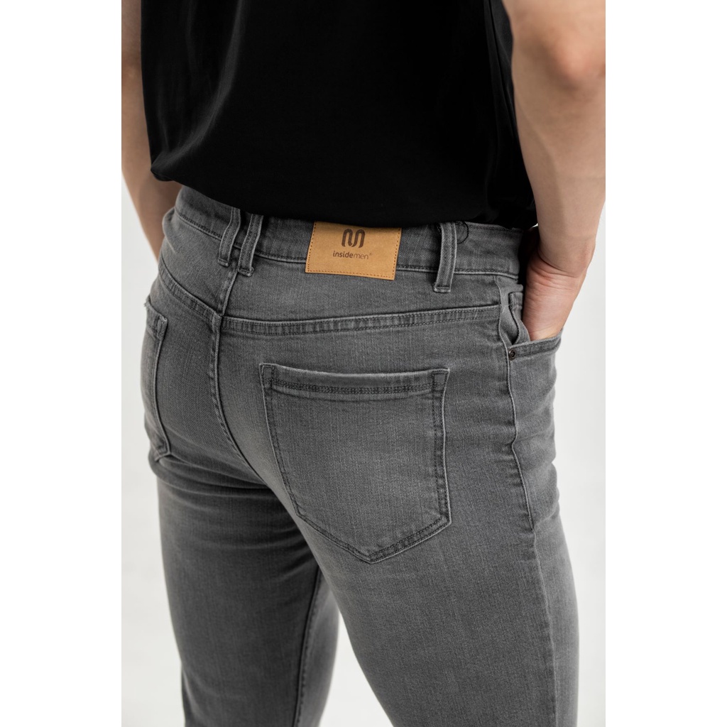 Quần Jeans nam dáng ôm 2 màu đủ size 29-35 INSIDEMEN IJN00301