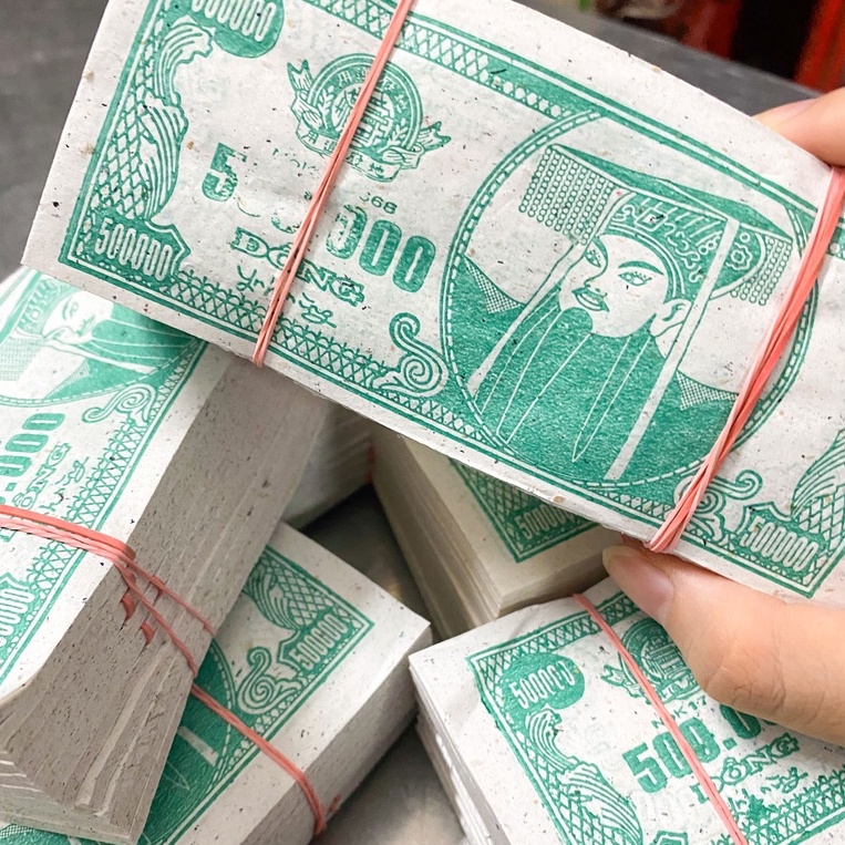 Tiền âm phủ, tiền đô âm phủ 4 màu cúng Rằm, đám Giỗ - vàng mã Nam Phát
