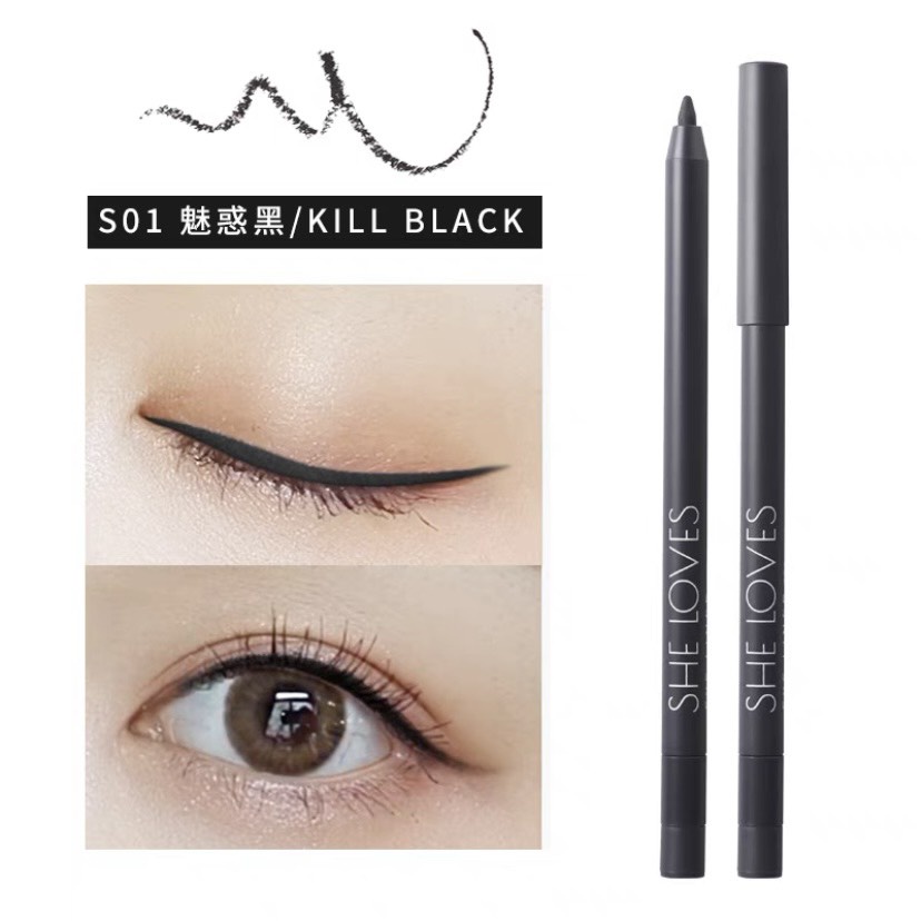 GEL KẺ MẮT SHE LOVES, EYELINER SIÊU MẢNH NHIỀU MÀU HIỆN ĐẠI, DỄ VẼ KHÔNG LEM, KHÔNG TRÔI, CHỐNG THẤM NƯỚC