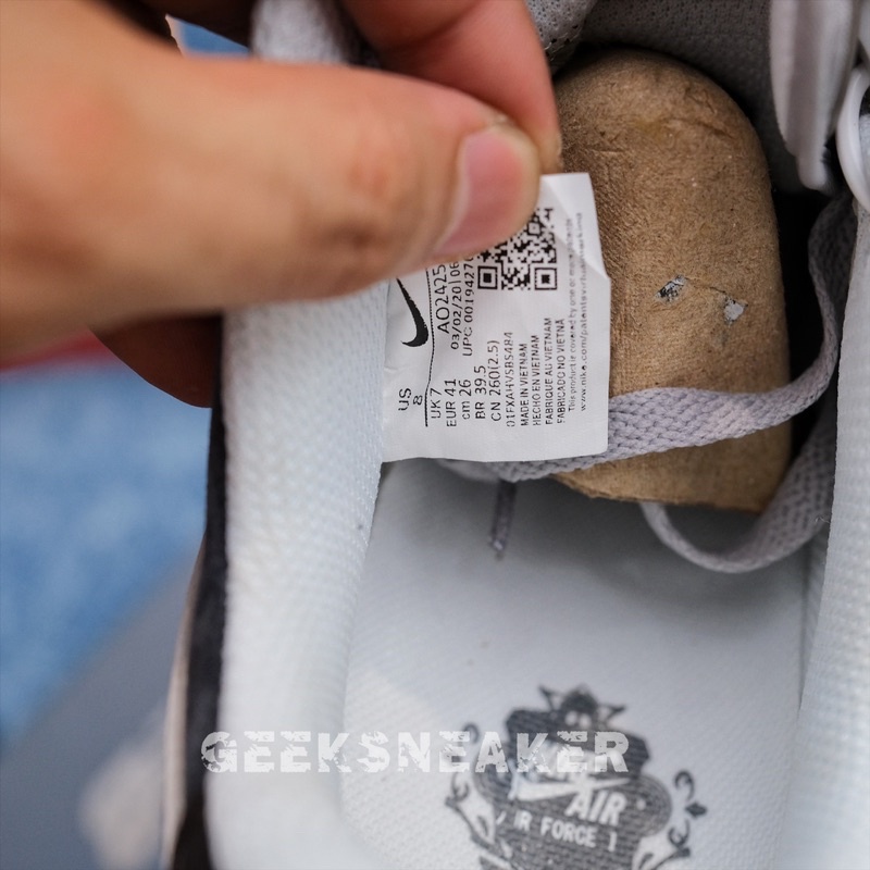 [GeekSneaker] Giày Sneaker Air Force 1'07 LV8 2 Atmosphere Grey Thunder Vast AO2425-001