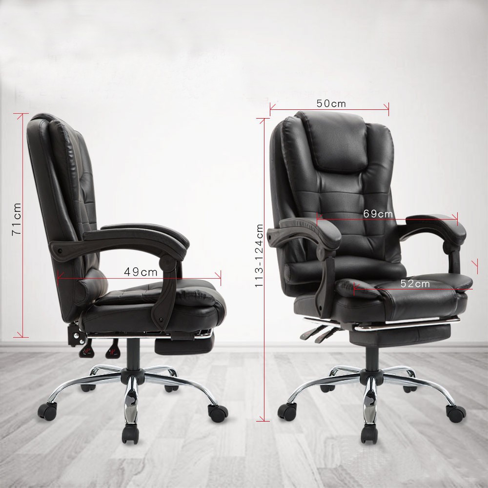 [Hàng New] Ghế Xoay Văn Phòng Có Massage Lưng Kèm Để Chân Cao Cấp - Ghế Da Giám Đốc Có Matxa Thư Giãn | BigBuy360 - bigbuy360.vn