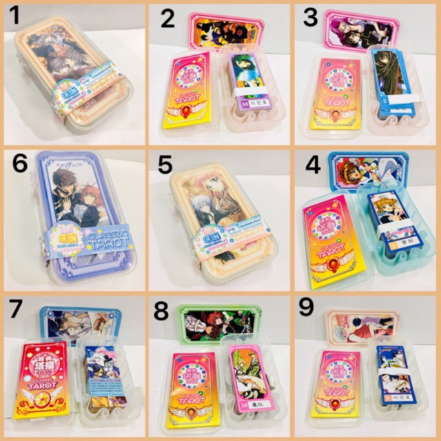 Bài ta rốt bài bói anime mâng gồm 78 quân bài