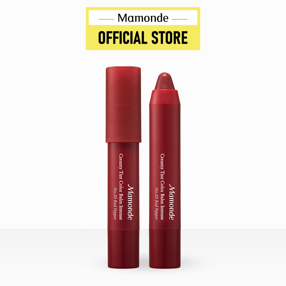 Son bút chì 3 in 1 cho bờ môi mềm mượt Mamonde Creamy Tint Color Balm Intense 2.5g