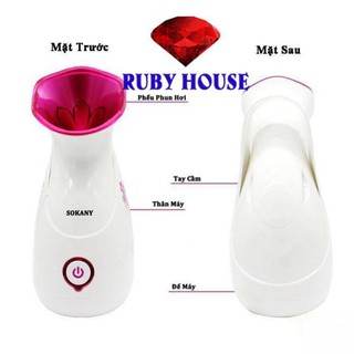 [SALE63]  HG0901 [BH 1 đổi 1]Máy xông hơi mặt Sokany ZJ-608 cao cấp CHÍNH HÃNG - Ruby House tutu.hahastore