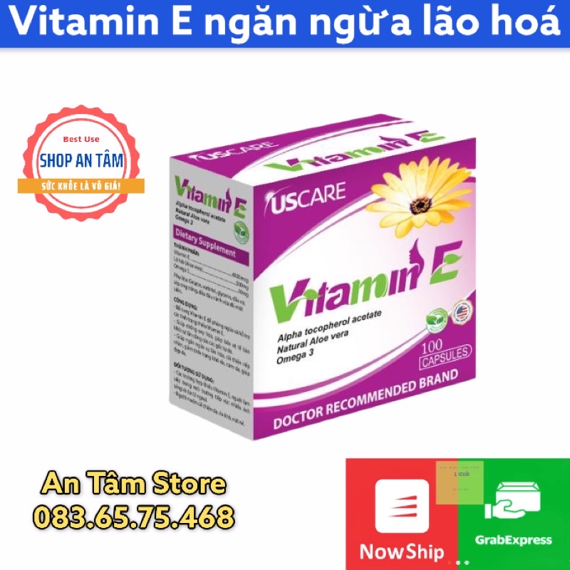 Viên Uống Vitamin E hoa cúc đẹp da, chống lão hoá, làm mịn và sáng da