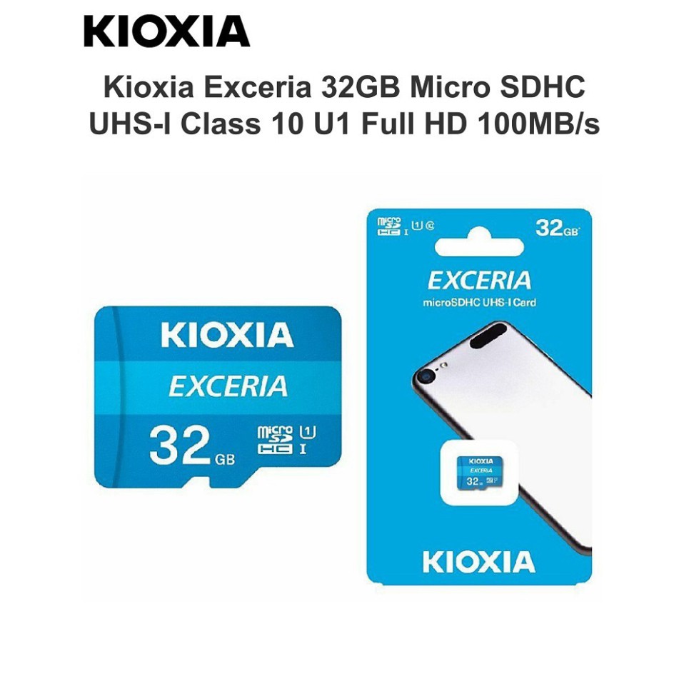 Thẻ nhớ Kioxia (Toshiba) Micro SDHC 16GB 32GB 64GB C10 UHS-I 100MB/s - FPT phân phối