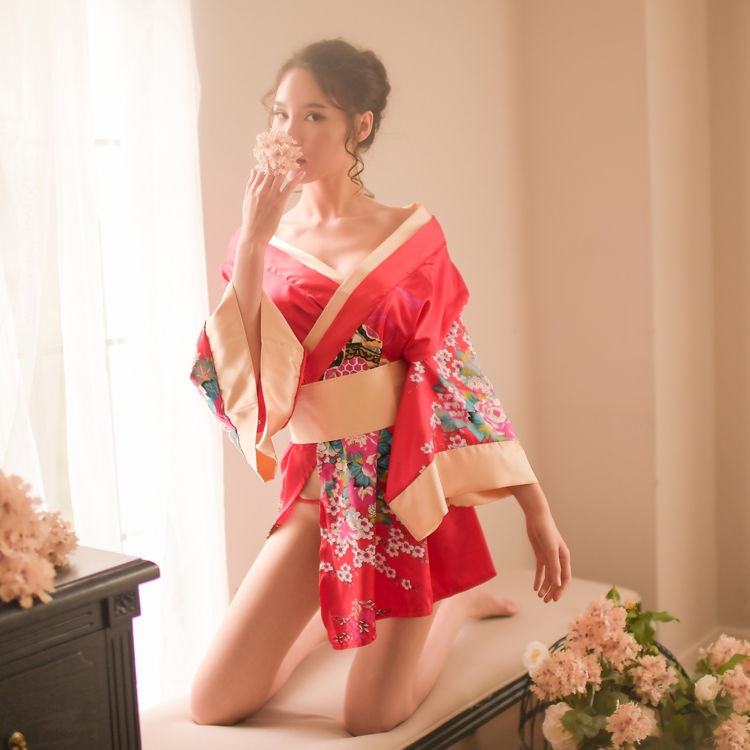 Áo Choàng Ngủ Kimono Trong Suốt Gợi Cảm