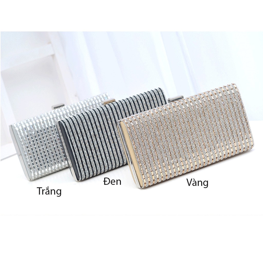 Ví dự tiệc cầm tay đính đá sang trọng N601(295)