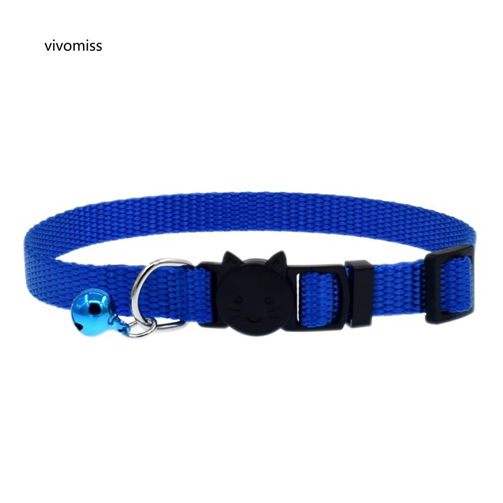 Vòng cổ nylon gắn chuông nhỏ thời trang cho thú cưng