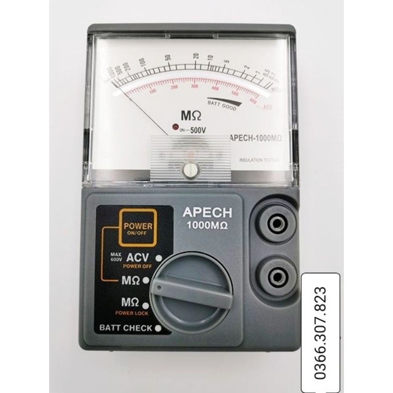 Đồng hồ đo điện trở cách điện APECH-1000MΩ