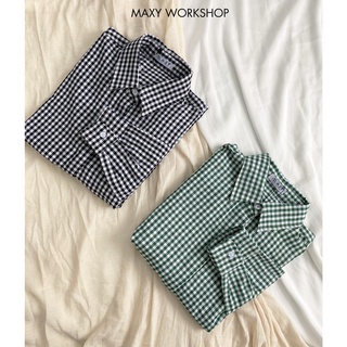 Áo sơ mi form rộng caro oversize shirt Maxy Workshop