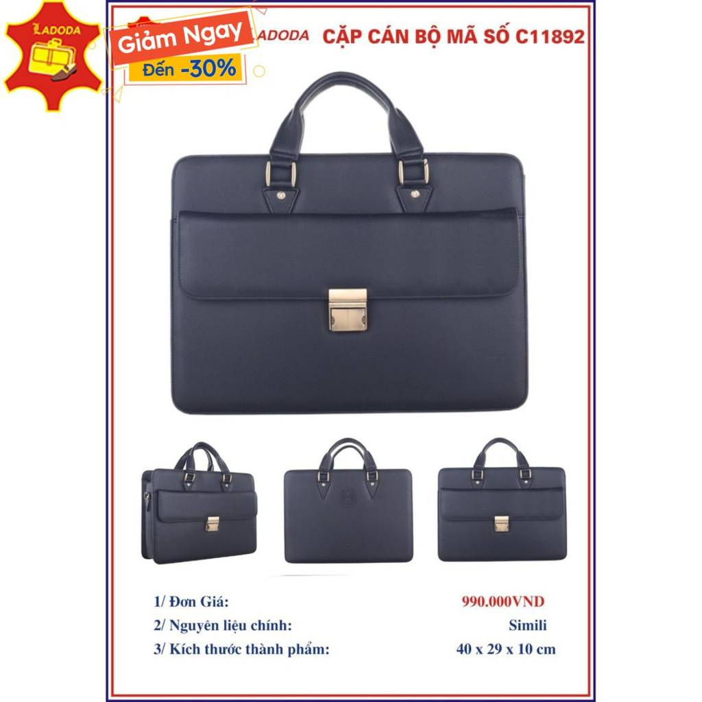 Cặp xách cán bộ công sở LADODA: C11892(quà tặng 20/11)