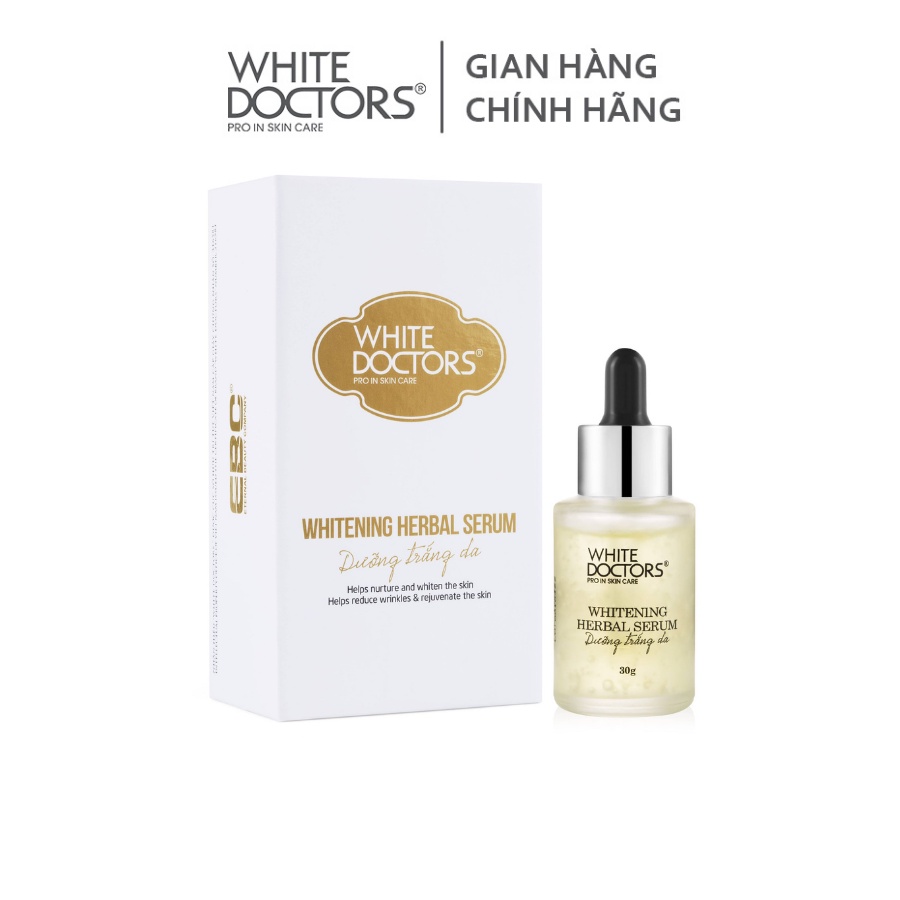 Serum dưỡng da ban đêm White Doctors Whitening Herbal Serum 30g