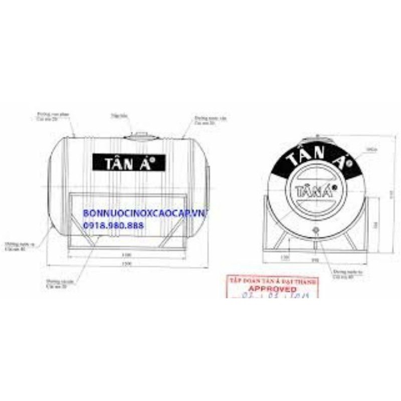 bồn nước inox Tân Á(freeship toàn khu vực phía Bắc)