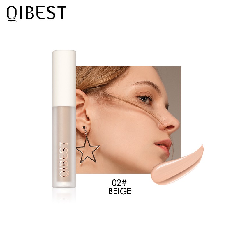 Bộ trang điểm QIBEST gồm kem nền + kem che khuyết điểm + phấn má hồng + kem tạo khối + mút | BigBuy360 - bigbuy360.vn