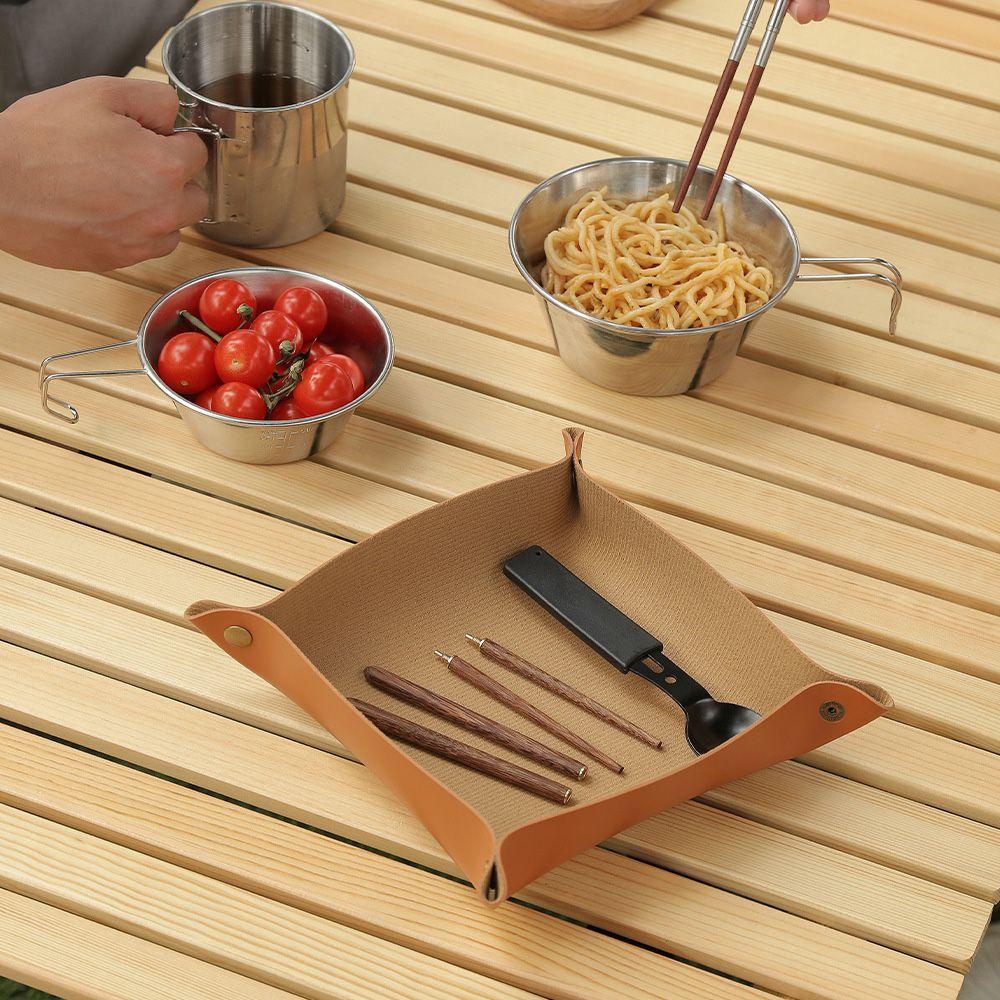 Khay Đựng Đồ Dạng Gập Bằng Kim Loại Chất Lượng Cao