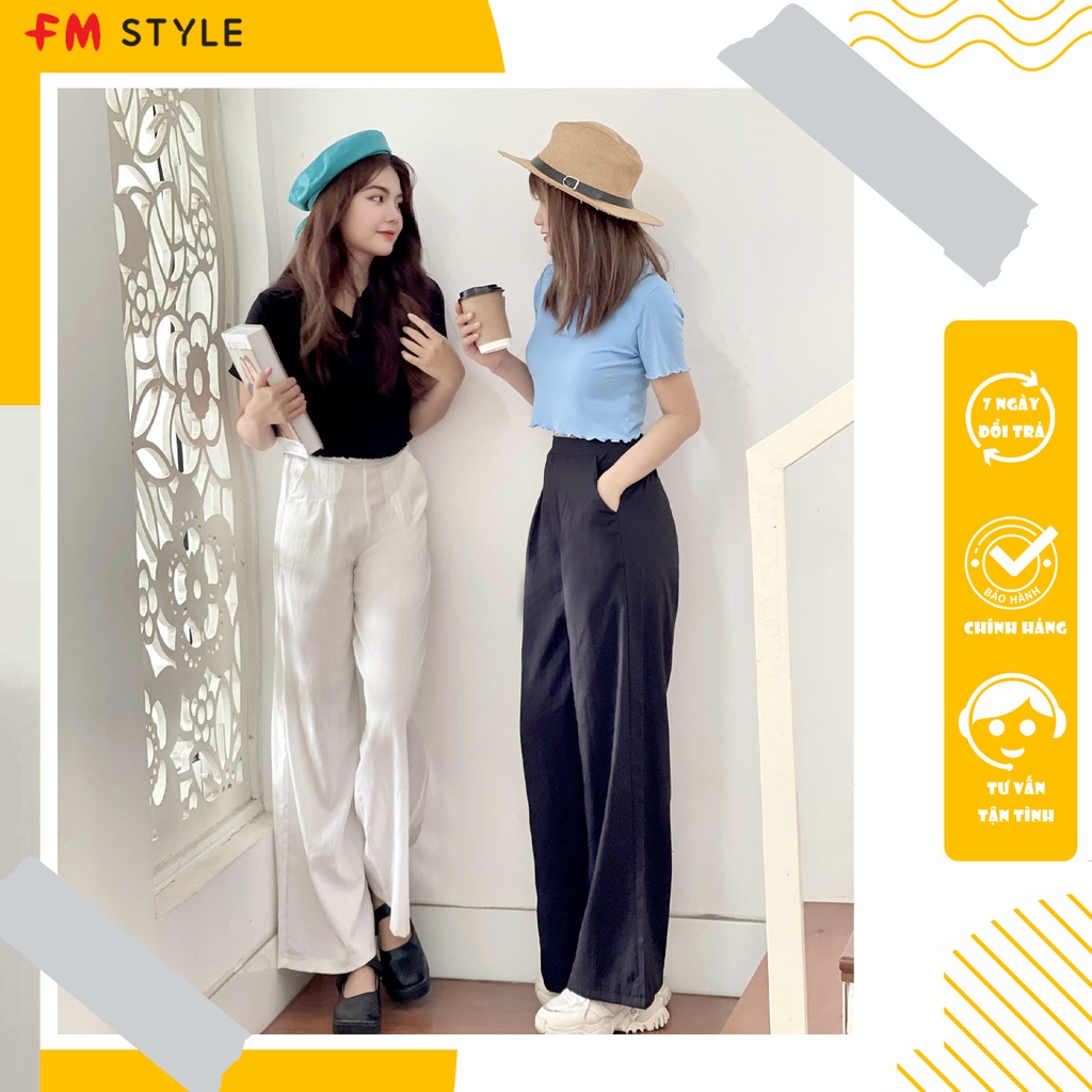 Quần đũi 313 FM Style dáng suông lưng chun sau thoáng mát phù hợp đi làm đi học dễ phối đồ  I Fm Style Online  220315504